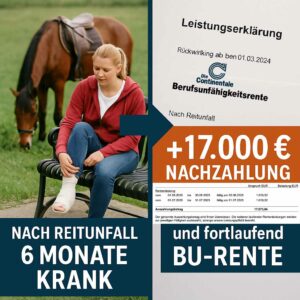 Vom Reitunfall zur BU-Rente – wie wir einer Rettungssanitäterin zu ihrem Recht verholfen haben